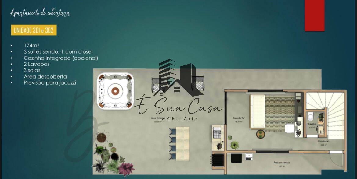 Cobertura, 3 quartos, 174 m² - Foto 11