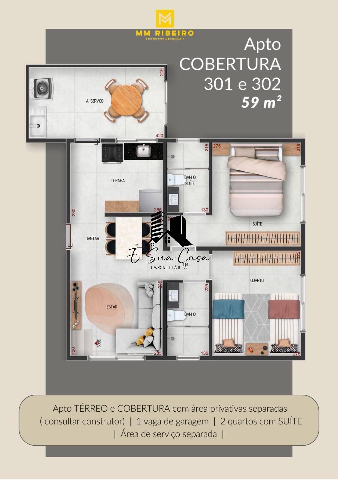 Apartamento à venda com 2 quartos, 59m² - Foto 83