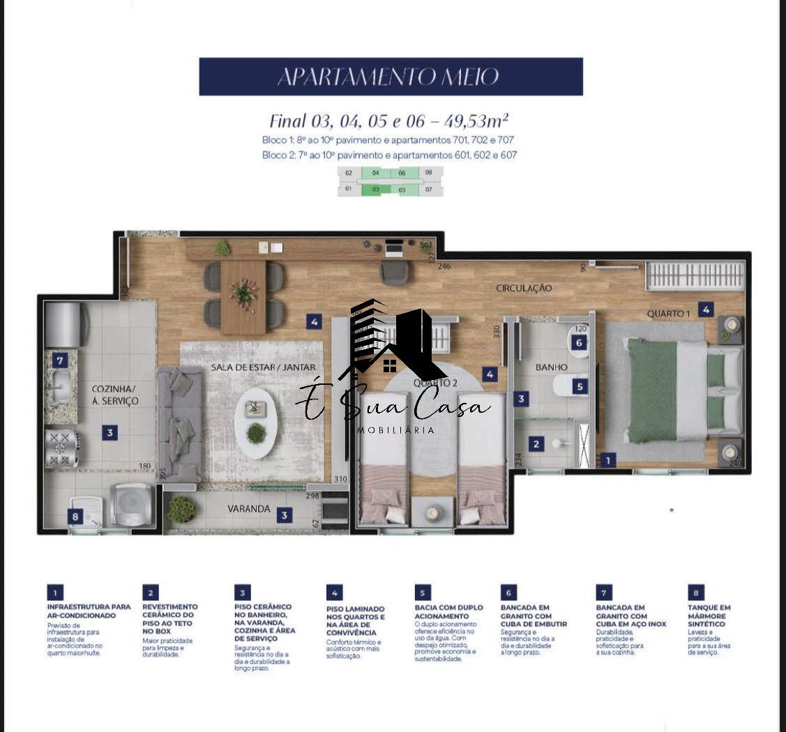 Apartamento, 2 quartos, 54 m² - Foto 11