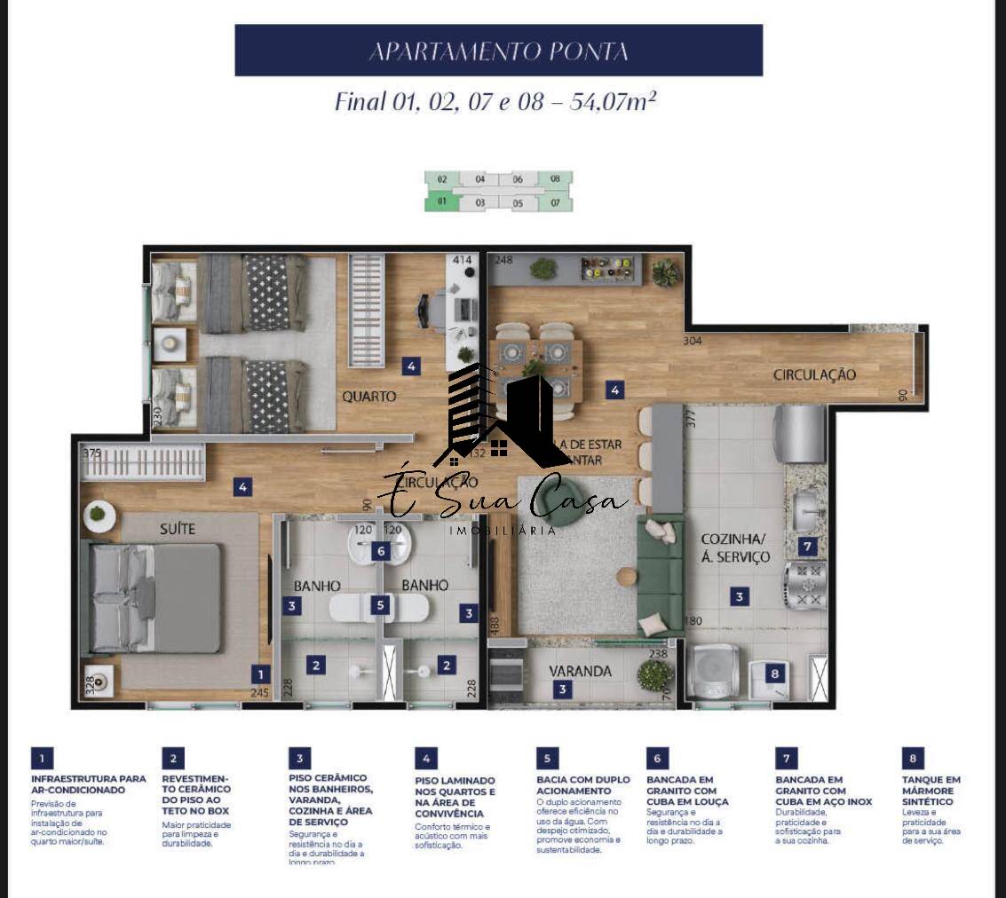 Apartamento, 2 quartos, 54 m² - Foto 12