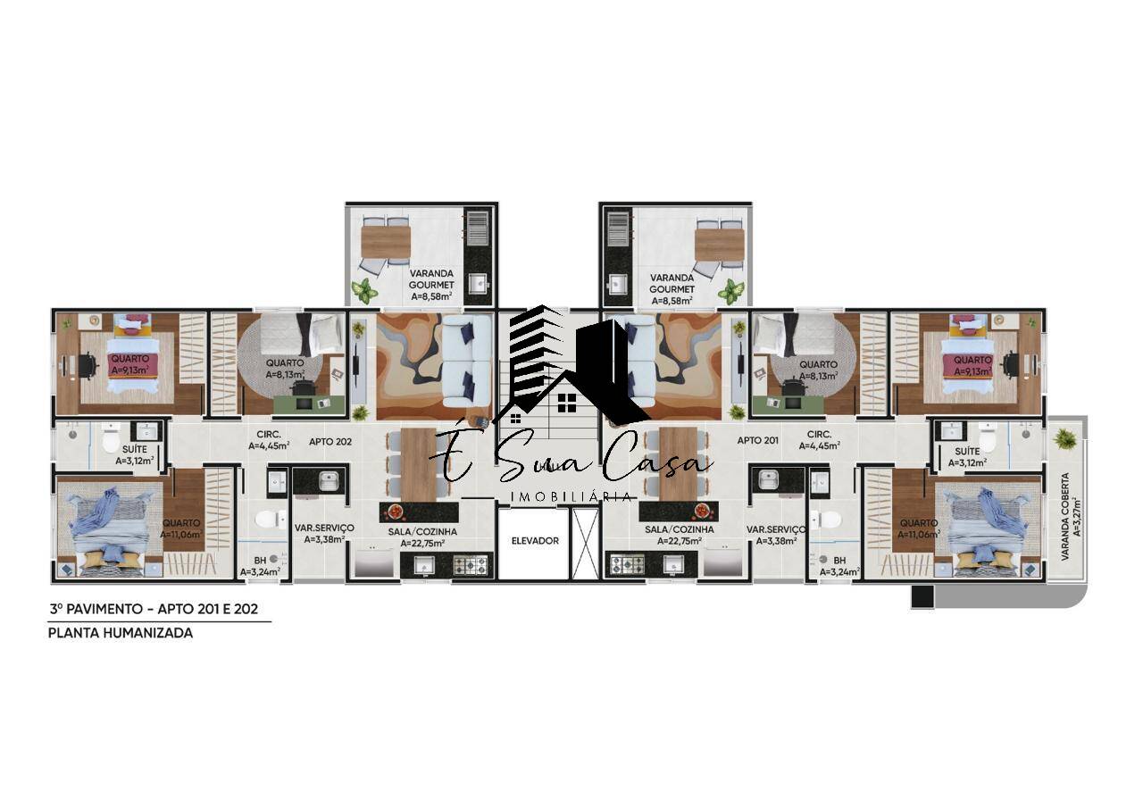 Apartamento à venda com 3 quartos, 87m² - Foto 30