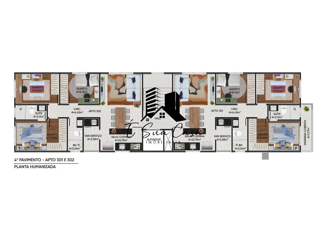Apartamento à venda com 3 quartos, 87m² - Foto 29