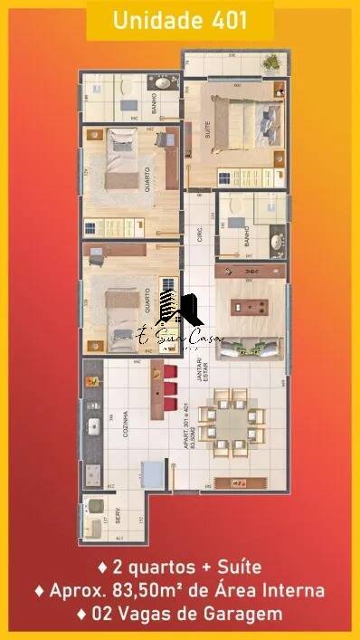 Apartamento, 3 quartos, 80 m² - Foto 21