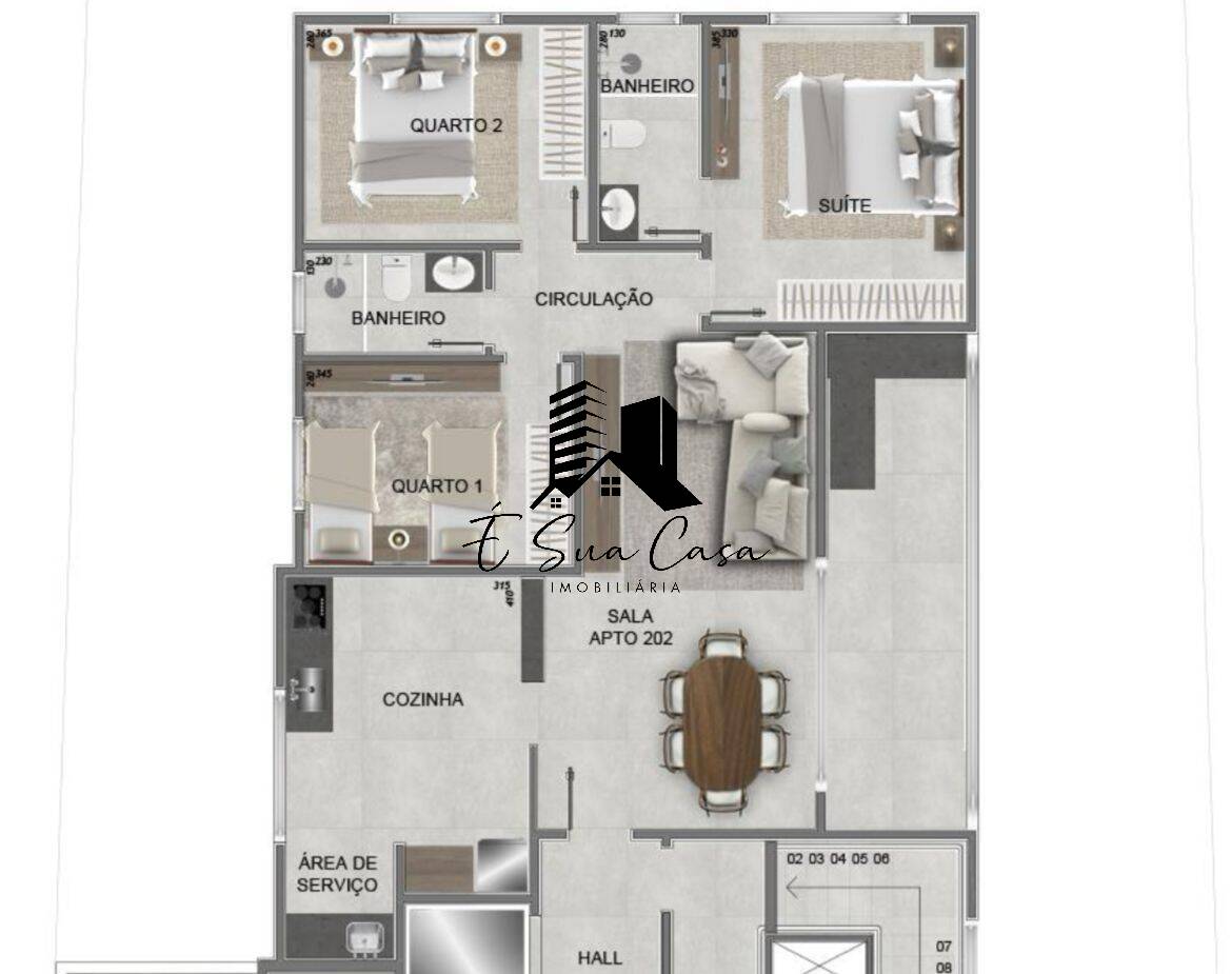 Cobertura, 3 quartos, 204 m² - Foto 2