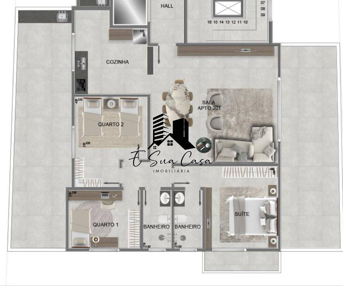 Apartamento, 3 quartos, 179 m² - Foto 2