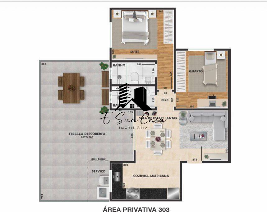 Cobertura, 2 quartos, 130 m² - Foto 8